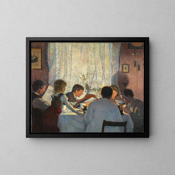 Morning Mood - Gustav Wentzel — framed artwork on a wall