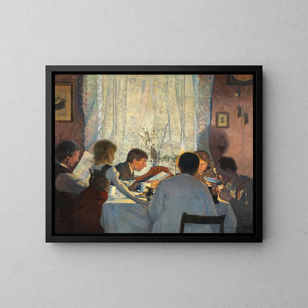 - Gustav Wentzel — framed artwork on a wall