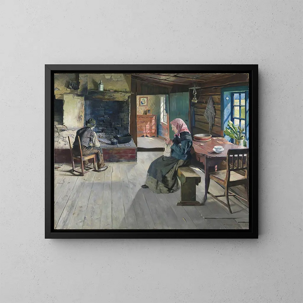 The Retired Farmers - Gustav Wentzel — framed artwork on a wall