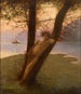 figuur mythologisch op een eiland - Gustave-Claude-Étienne Courtois — weergave van het kunstwerk