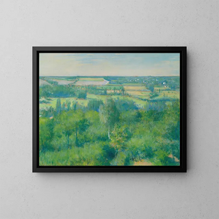 La vallée de Lyerres - Gustave Caillebotte — ingelijst kunstwerk aan de muur