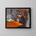 Mademoiselle Boissière breien - Gustave Caillebotte — ingelijst kunstwerk aan de muur
