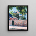 Houses in Argenteuil - Gustave Caillebotte — framed artwork on a wall