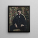 Portret van een cabasois - Gustave Caillebotte — ingelijst kunstwerk aan de muur