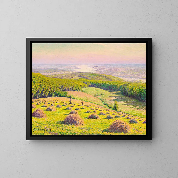 The Valley - Gustave Cariot — framed artwork on a wall