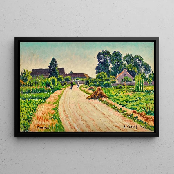 The Path of Mandres - Gustave Cariot — framed artwork on a wall