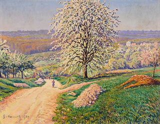 De bloesemende appelbomen - Gustave Cariot — weergave van het kunstwerk