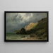 Falaise à Dinard près de Saint-Malo, Bretagne - Gustave Castan — framed artwork on a wall