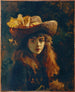 Portret van een meisje - Gustave Courbet — weergave van het kunstwerk
