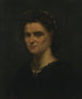 Portret van een dame - Gustave Courbet — weergave van het kunstwerk