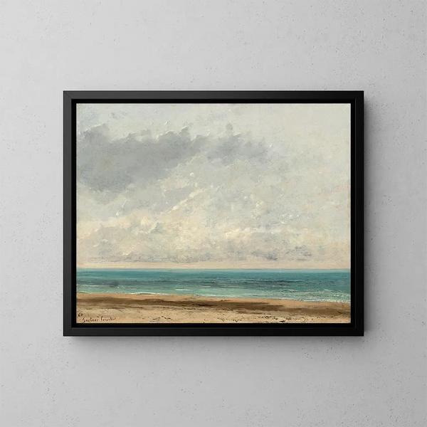 Rustig water - Gustave Courbet — ingelijst kunstwerk aan de muur