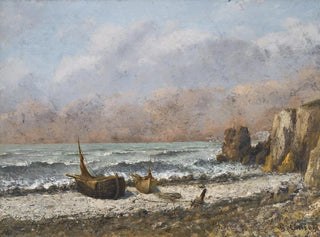 Gustave Courbet - Deux bateaux sur la plage.webp