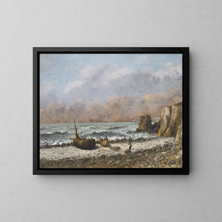 Gustave Courbet - Deux bateaux sur la plage.webp