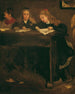 Drie schoolmeisjes - Gustave Courbet — weergave van het kunstwerk