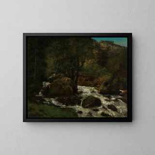 Gustave Courbet - Forest Brook Jura.webp