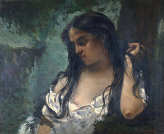 Gitan en réflexion - Gustave Courbet — weergave van het kunstwerk