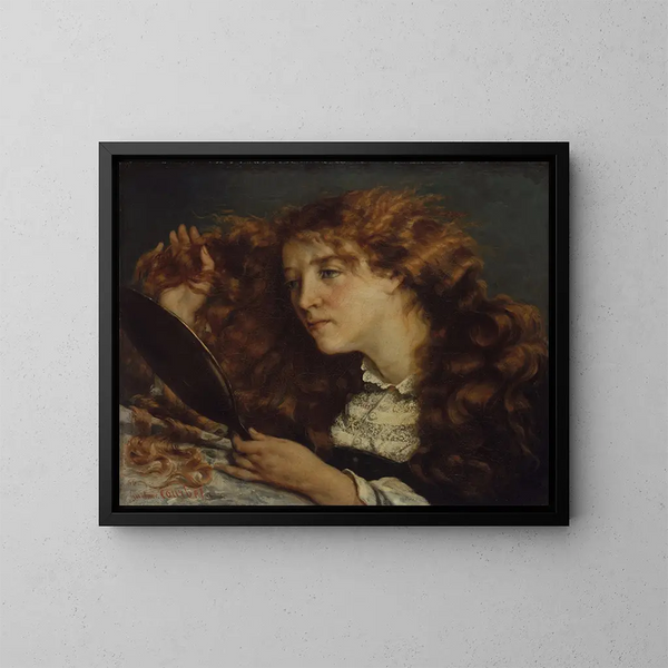 La Belle Irlandaise - Gustave Courbet — ingelijst kunstwerk aan de muur