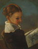 Julieta Courbet op de leeftijd van tien jaar - Gustave Courbet — weergave van het kunstwerk