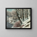 La forteresse en hiver - Gustave Courbet — ingelijst kunstwerk aan de muur