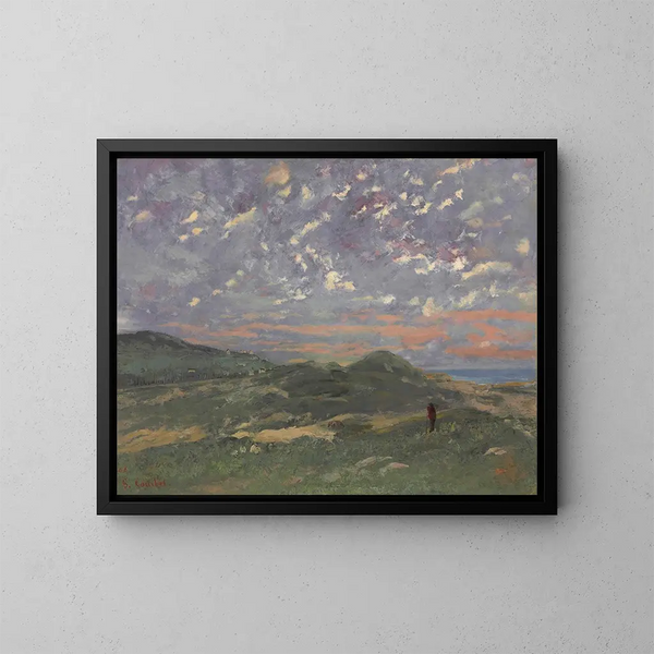 De Duinen van Deauville - Gustave Courbet — ingelijst kunstwerk aan de muur