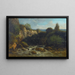 De Gorges de la Loue - Gustave Courbet — ingelijst kunstwerk aan de muur