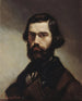 Portret van Jules Valls - Gustave Courbet — weergave van het kunstwerk