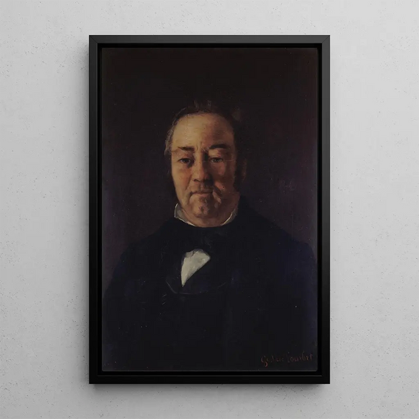 Portret van de heer Corbinaud - Gustave Courbet — ingelijst kunstwerk aan de muur