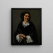 Portret van Anika Psalmon Mme Robin - Gustave Courbet — ingelijst kunstwerk aan de muur