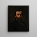 portret van M. Nicolle - Gustave Courbet — ingelijst kunstwerk aan de muur