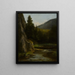 Rochers dennenbomen beek - Gustave Courbet — ingelijst kunstwerk aan de muur