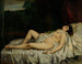 Nu endormi - Gustave Courbet — weergave van het kunstwerk