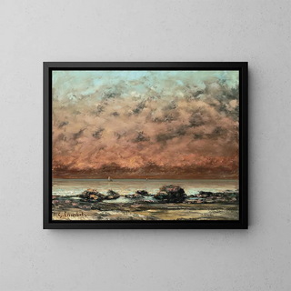 Gustave Courbet - The Black Rocks at Trouville.webp