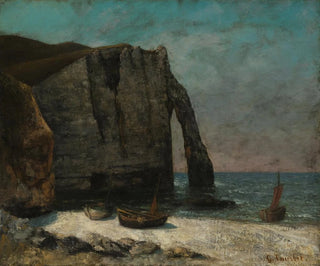 De klif bij Étretat - Gustave Courbet — weergave van het kunstwerk