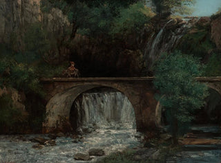 Le Grand Pont - Gustave Courbet — weergave van het kunstwerk