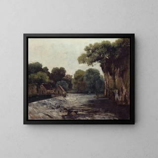 Gustave Courbet - The Weir at the Mill.webp