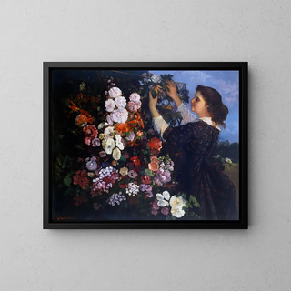 Treillis - Gustave Courbet — ingelijst kunstwerk aan de muur