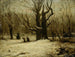 Winterlandschap - Gustave Courbet — weergave van het kunstwerk