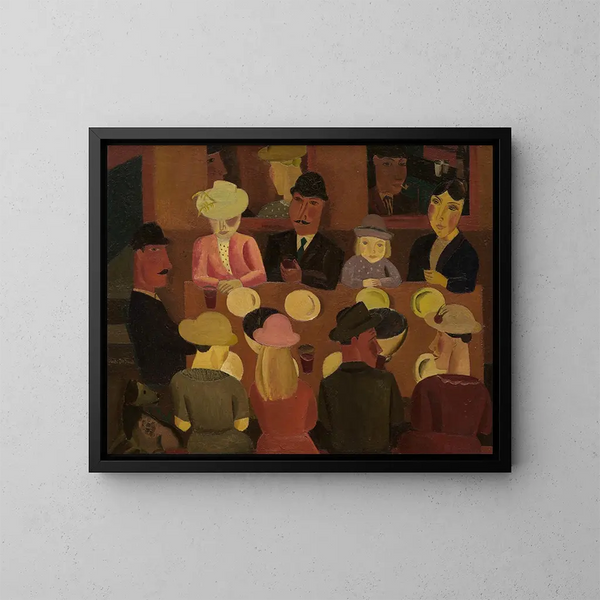Les Mangeurs de moules - Gustave De Smet — framed artwork on a wall