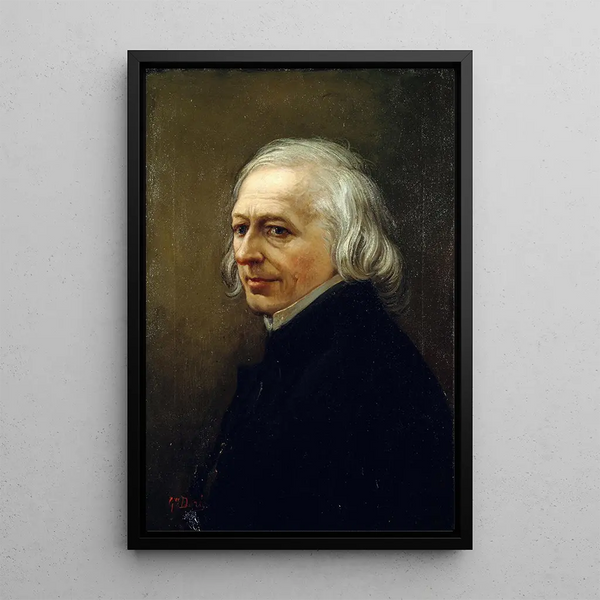 Portret van Charles Philipon 1800-1862 tekenaar en journalist - Gustave Doré — ingelijst kunstwerk aan de muur
