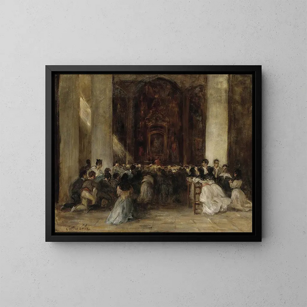 Messe - Gustave Henri Colin — framed artwork on a wall