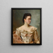 Een portret van een dame in roze - Gustave Jean Jacquet — ingelijst kunstwerk aan de muur