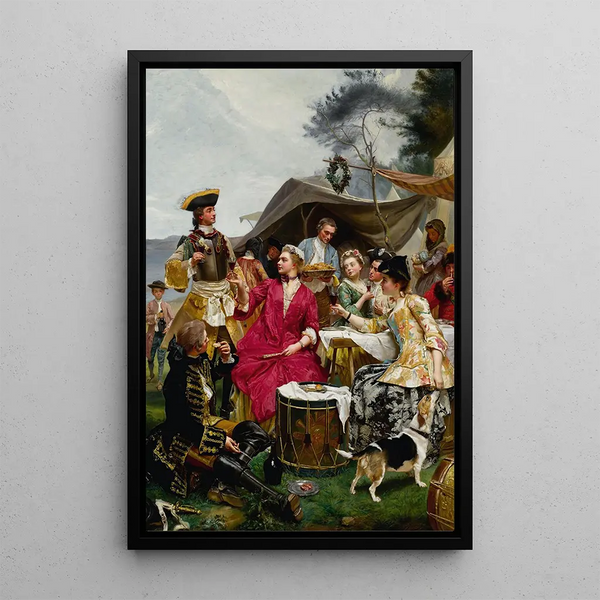 La Bienvenue - Gustave Jean Jacquet — framed artwork on a wall