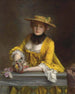 La robe jaune - Gustave Jean Jacquet — weergave van het kunstwerk