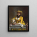 La robe jaune - Gustave Jean Jacquet — ingelijst kunstwerk aan de muur