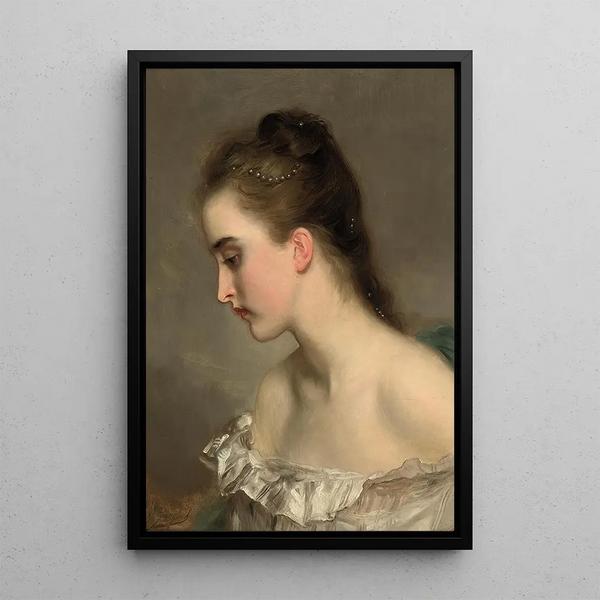 The Beginner - Gustave Jean Jacquet — framed artwork on a wall