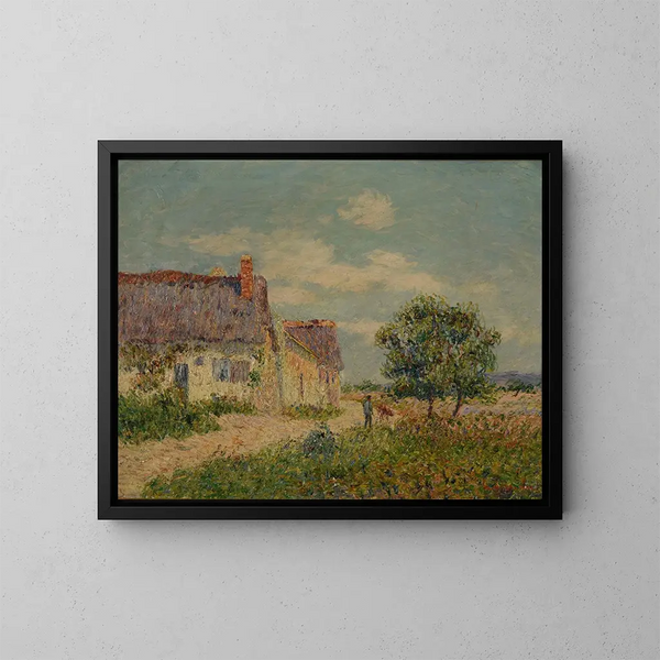 Boerderij bij Vandreuil - Gustave Loiseau — ingelijst kunstwerk aan de muur