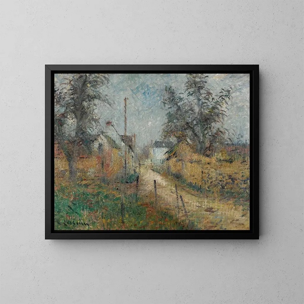 Ferme en Normandië - Gustave Loiseau — ingelijst kunstwerk aan de muur