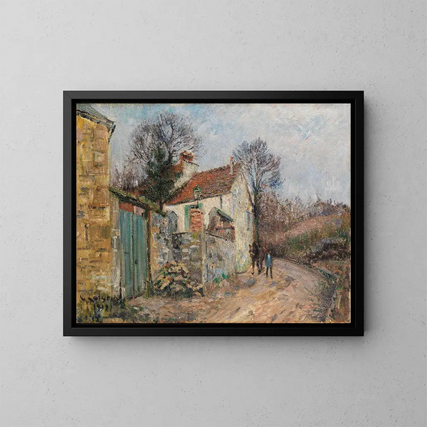 Het pad van de vlakte Pontoise - Gustave Loiseau — ingelijst kunstwerk aan de muur