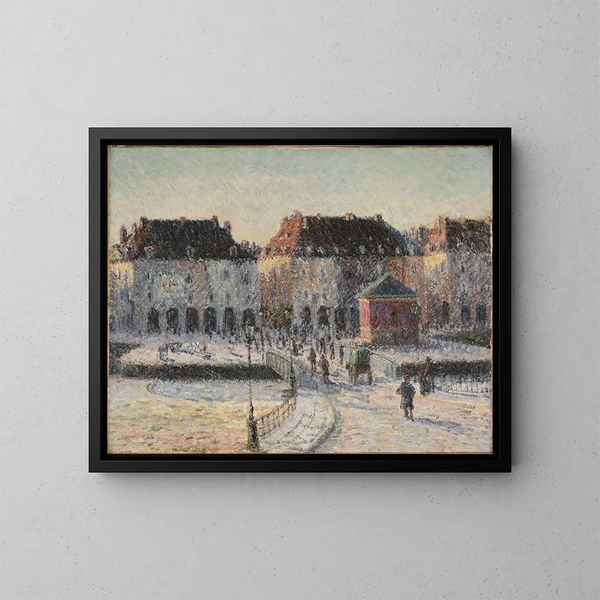 Het pont de la Poissonnerie à Dieppe - Gustave Loiseau — ingelijst kunstwerk aan de muur