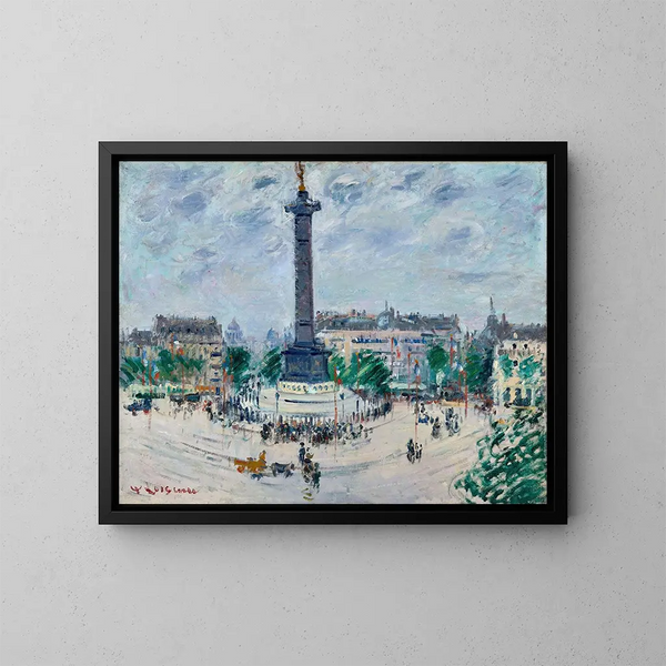 Place de la Bastille - Gustave Loiseau — ingelijst kunstwerk aan de muur